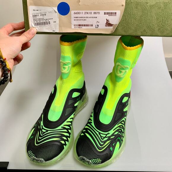 NIB Gucci Ultrapace R Mid-top sneaker Size 7.5 - Picture 11 of 15